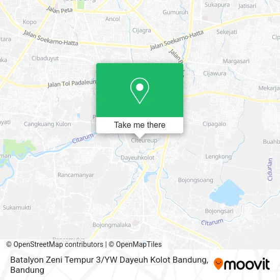 Batalyon Zeni Tempur 3 / YW Dayeuh Kolot Bandung map