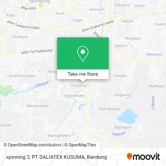 spinning 2, PT DALIATEX KUSUMA map