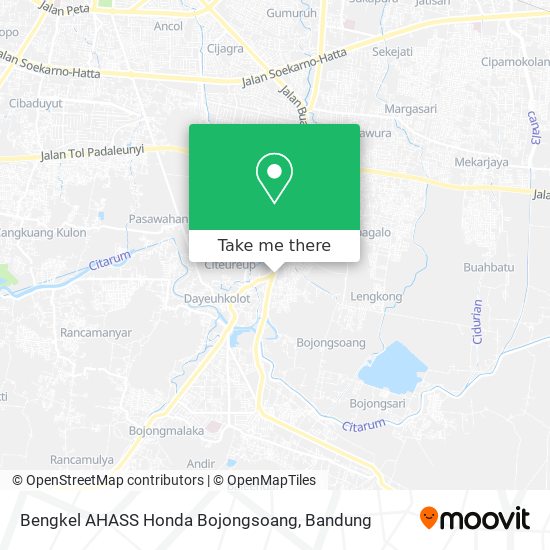 Bengkel AHASS Honda Bojongsoang map