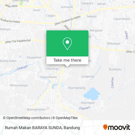 Rumah Makan BARAYA SUNDA map