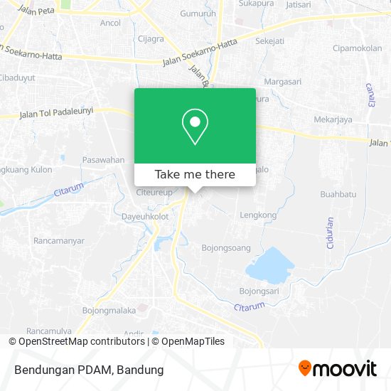 Bendungan PDAM map