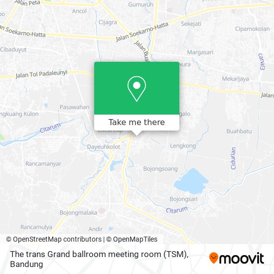 The trans Grand ballroom meeting room (TSM) map