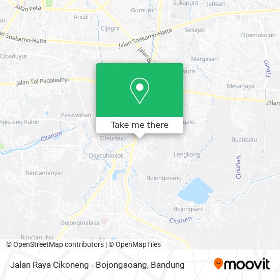 Jalan Raya Cikoneng - Bojongsoang map