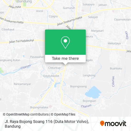 Jl. Raya Bojong Soang 116 (Duta Motor Volvo) map