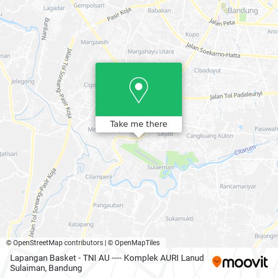Lapangan Basket - TNI AU ---- Komplek AURI Lanud Sulaiman map