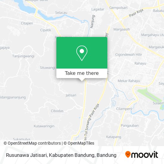Rusunawa Jatisari, Kabupaten Bandung map