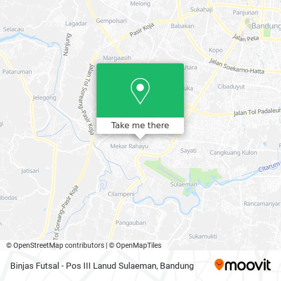 Binjas Futsal - Pos III Lanud Sulaeman map