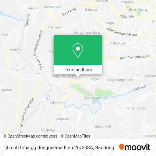 jl moh toha gg dungusema II no 26 / 203A map