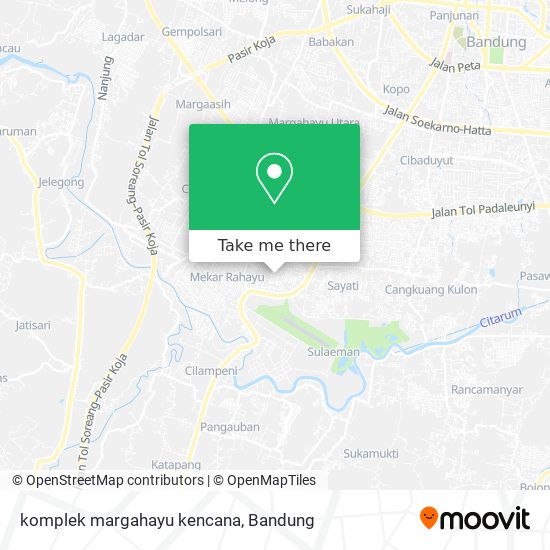 komplek margahayu kencana map