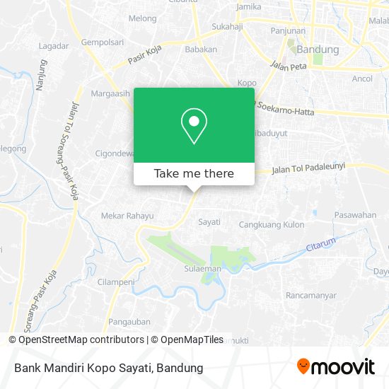 Bank Mandiri Kopo Sayati map