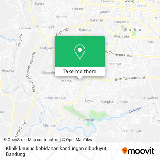 Klinik khusus kebidanan kandungan cibaduyut map
