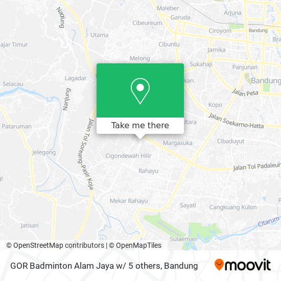 GOR Badminton Alam Jaya w/ 5 others map