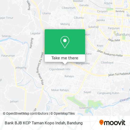 Bank BJB KCP  Taman Kopo Indah map