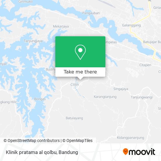 Klinik pratama al qolbu map
