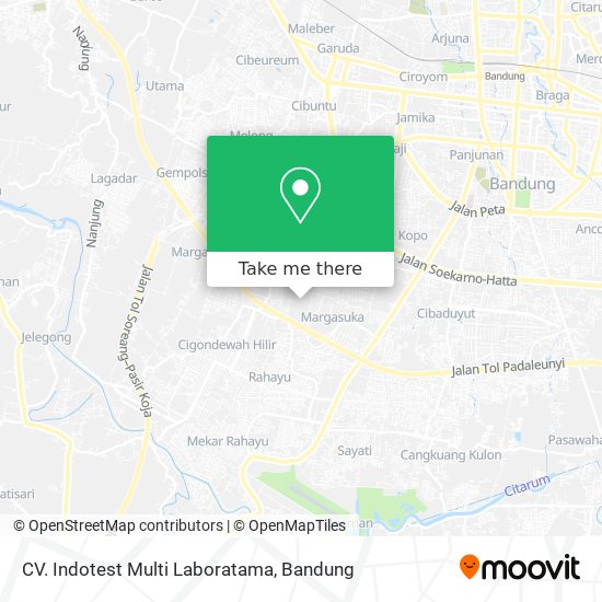 CV. Indotest Multi Laboratama map