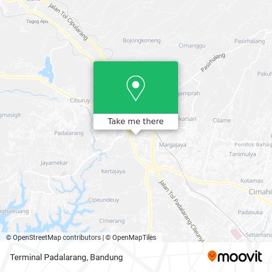 Terminal Padalarang map