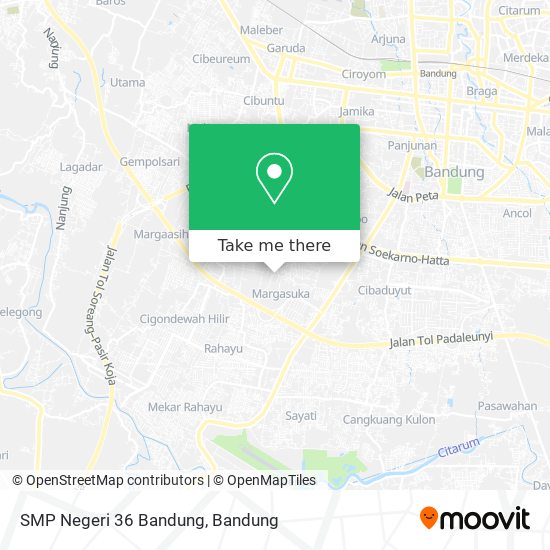 SMP Negeri 36 Bandung map
