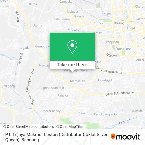 PT. Trijaya Makmur Lestari (Distributor Coklat Silver Queen) map