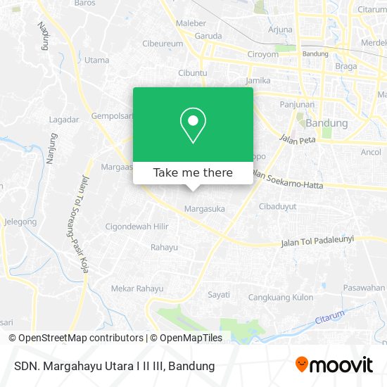 SDN. Margahayu Utara I II III map