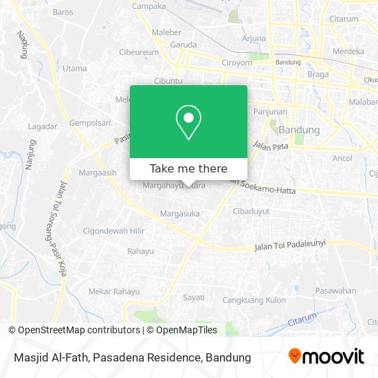 Masjid Al-Fath, Pasadena Residence map