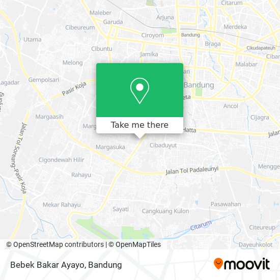 Bebek Bakar Ayayo map