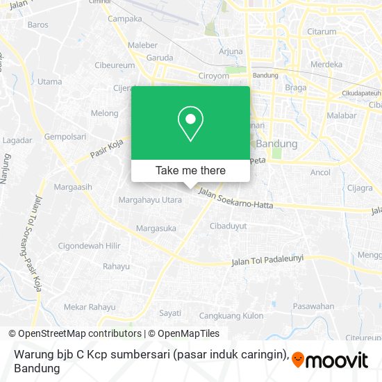 Warung bjb C Kcp sumbersari (pasar induk caringin) map