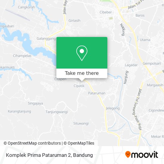 Komplek Prima Pataruman 2 map