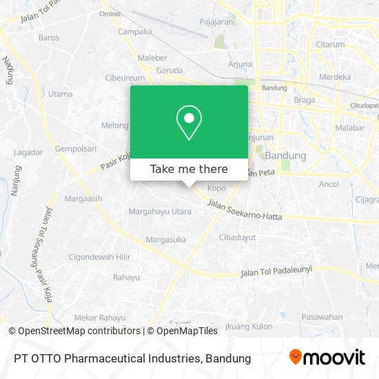 PT OTTO Pharmaceutical Industries map