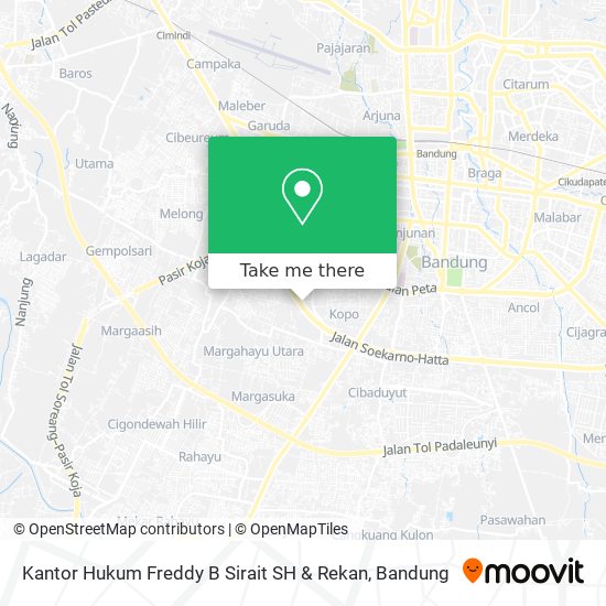 Kantor Hukum Freddy B Sirait SH & Rekan map