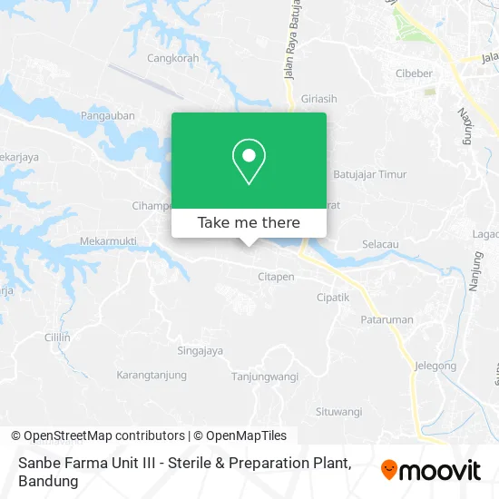 Sanbe Farma Unit III - Sterile & Preparation Plant map
