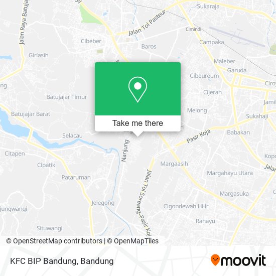 KFC BIP Bandung map