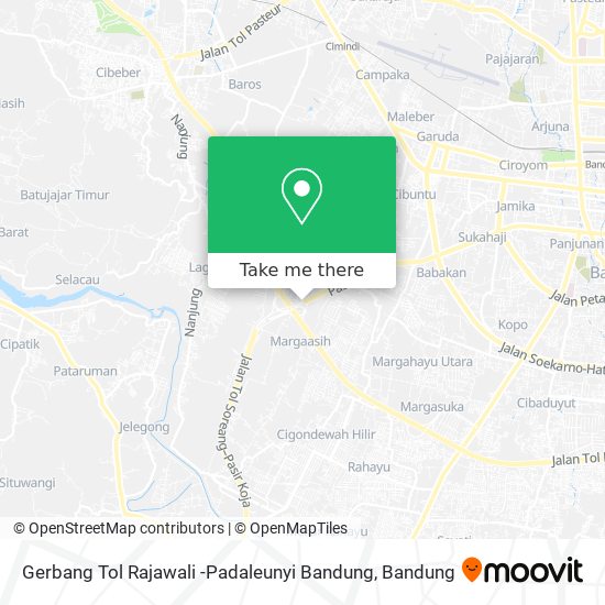 Gerbang Tol Rajawali -Padaleunyi Bandung map