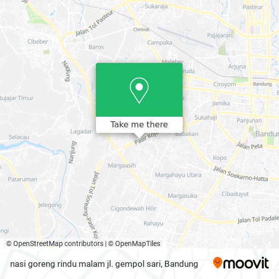 nasi goreng rindu malam jl. gempol sari map