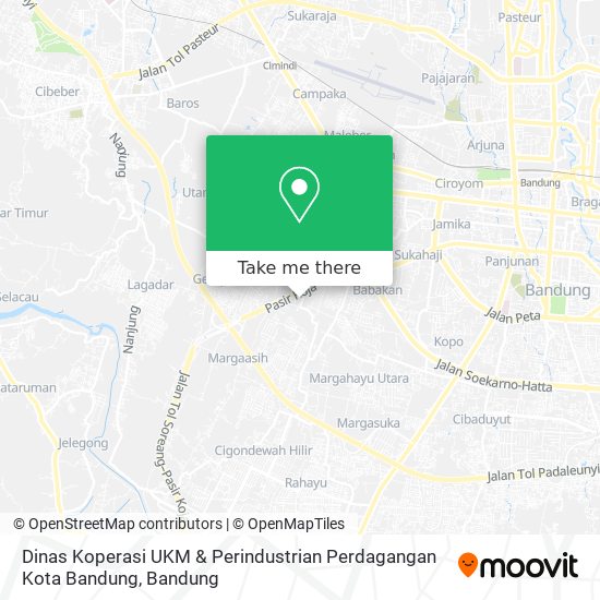 Dinas Koperasi UKM & Perindustrian Perdagangan Kota Bandung map