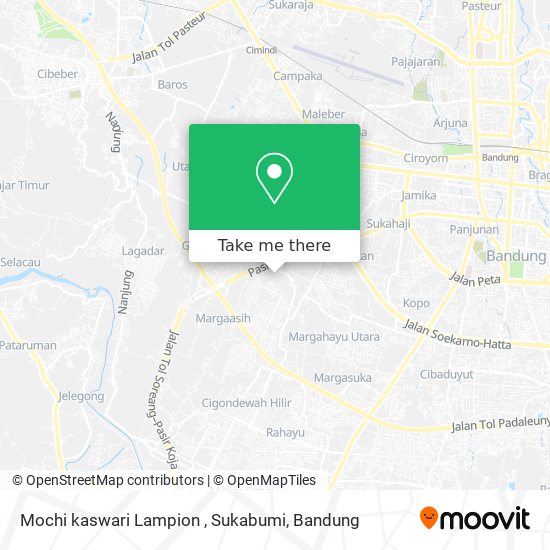 Mochi kaswari Lampion , Sukabumi map