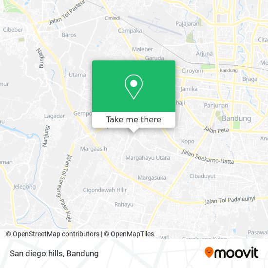 San diego hills map