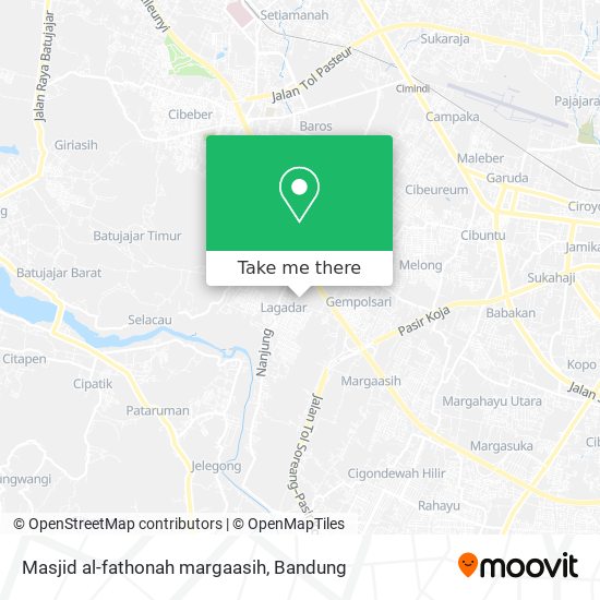 Masjid al-fathonah margaasih map