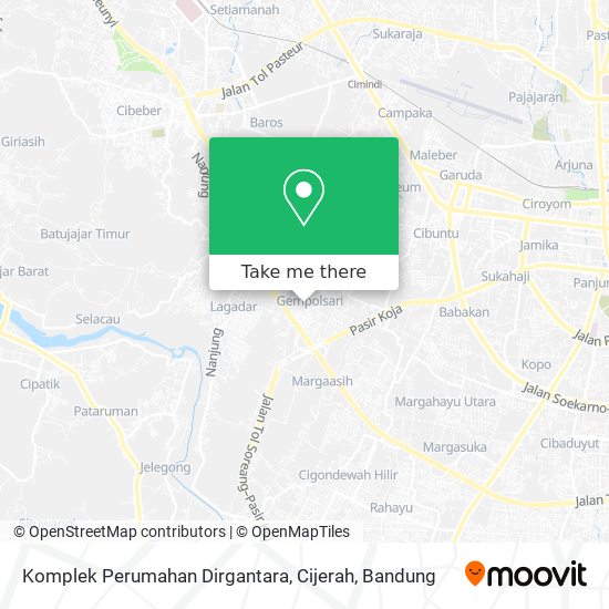 Komplek Perumahan Dirgantara, Cijerah map