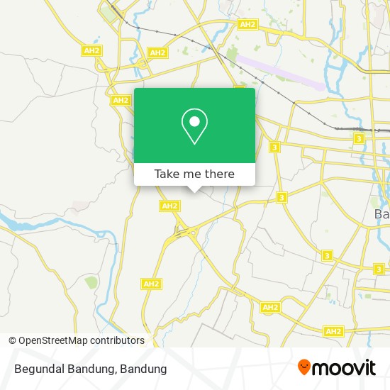 Begundal Bandung map
