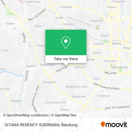 ISTANA REGENCY SUDIRMAN map