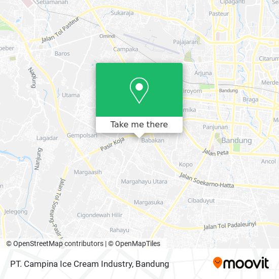 PT. Campina Ice Cream Industry map