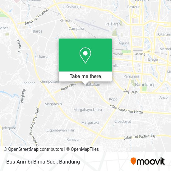Bus Arimbi Bima Suci map