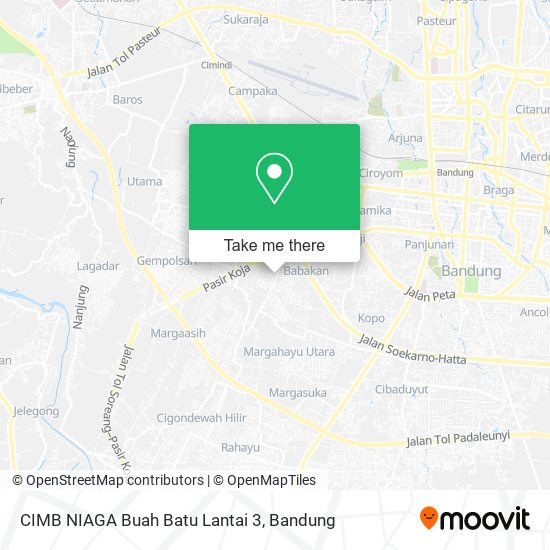 CIMB NIAGA Buah Batu Lantai 3 map