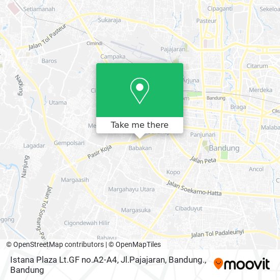 Istana Plaza Lt.GF no.A2-A4, Jl.Pajajaran, Bandung. map