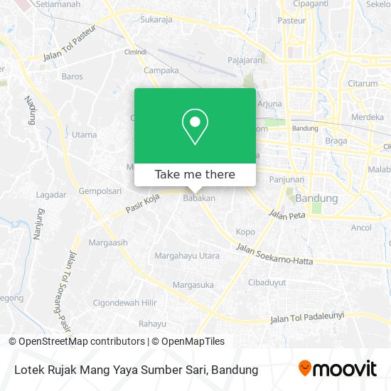 Lotek Rujak Mang Yaya Sumber Sari map