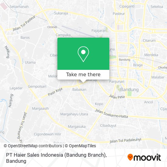 PT Haier Sales Indonesia (Bandung Branch) map