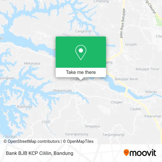 Bank BJB KCP Cililin map