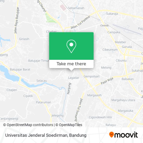 Universitas Jenderal Soedirman map