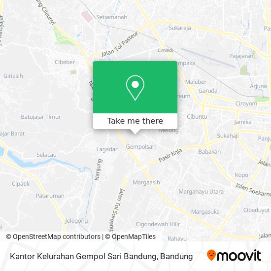 Kantor Kelurahan Gempol Sari Bandung map