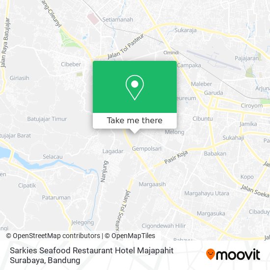 Sarkies Seafood Restaurant Hotel Majapahit Surabaya map